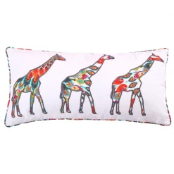 Levtex Home Mirage Applique Giraffes Oblong Throw Pillow