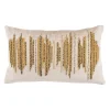 Safavieh Deston Darling Metallic Oblong Throw Pillow