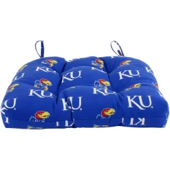 College Covers Kansas Jayhawks Indoor Outdoor Patio Seat Cushion -Safavieh Store 3326722 ALT