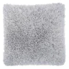 Mina Victory Lush Yarn Shag I Throw Pillow -Safavieh Store 3347743 Light Gray