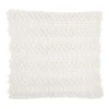 Mina Victory Life Styles Woven Stripes Throw Pillow -Safavieh Store 3349002 White
