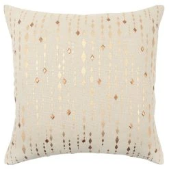 Rizzy Home Gold Stripe Transitional Throw Pillow