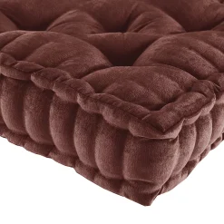 Intelligent Design Chenille Square Floor Pillow Cushion -Safavieh Store 3456192 ALT3
