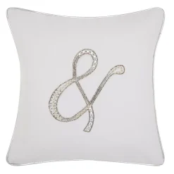 Kathy Ireland Beaded Ampersand Throw Pillow
