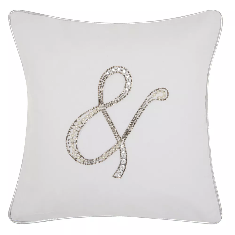 Kathy Ireland Beaded Ampersand Throw Pillow 3 Kathy Ireland Beaded Ampersand Throw Pillow