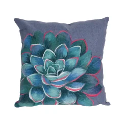 Liora Manne Visions III Succulent Indoor Outdoor Throw Pillow