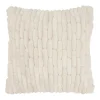 Mina Victory Velvet Cobblestone Ivory Throw Pillow