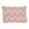 Mina Victory Life Styles Chevron Lumbar Throw Pillow -Safavieh Store 3736674 Rose