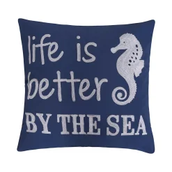 Levtex Home Atlantis "Life Is Better By The Sea" Throw Pillow
