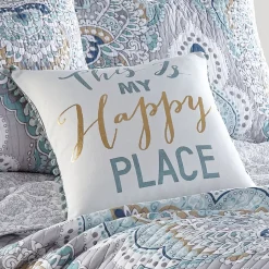 Levtex Home Olympia "This Is My Happy Place" Throw Pillow -Safavieh Store 3768619 ALT2