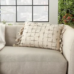 Mina Victory Life Styles Woven Grid Throw Pillow 6 Mina Victory Life Styles Woven Grid Throw Pillow -Safavieh Store 3804546 ALT