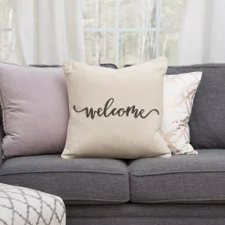 Rizzy Home Welcome Throw Pillow 12 Rizzy Home Welcome Throw Pillow -Safavieh Store 3835324 ALT5