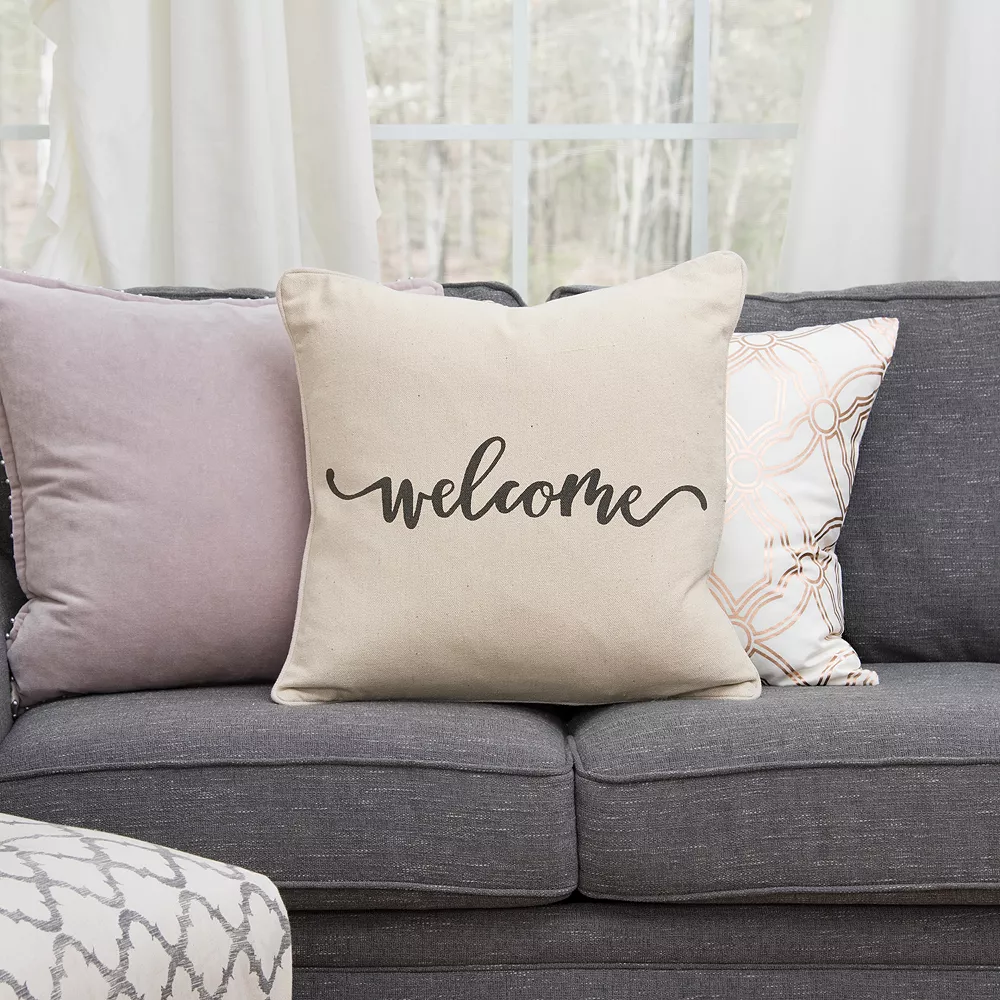 Rizzy Home Welcome Throw Pillow 7 Rizzy Home Welcome Throw Pillow - Image 5