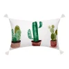 Unbranded 14"x22" Cactus Trio Print Feather Pillow -Safavieh Store 3839876
