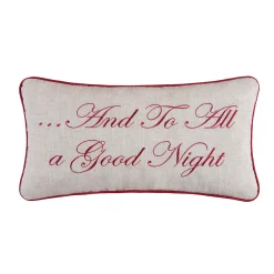 C&F Home "And To All A Good Night" Embroidered Throw Pillow