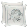 Royal Court Water's Edge Aqua Square Decorative Throw Pillow -Safavieh Store 3914159