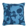Edie At Home Edie@Home Floral Crewel Embroidered Throw Pillow