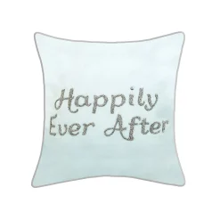 Edie At Home Edie@Home Celebrations Beaded "Happily Ever After" Throw Pillow