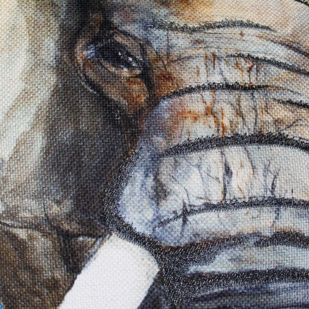 Edie At Home Edie@Home Elephant Reversible Decorative Throw Pillow 5 Edie At Home Edie@Home Elephant Reversible Decorative Throw Pillow - Image 3