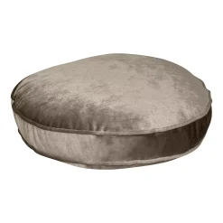 Edie At Home Edie@Home Panne Velvet Round Throw Pillow