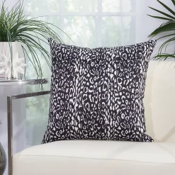 Mina Victory Leopard Outdoor Throw Pillow -Safavieh Store 3940467 ALT