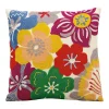 Mina Victory Wild Flowers Multicolored 18''x18'' Throw Pillow