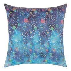 Mina Victory Watercolor Dots Multicolor Outdoor Throw Pillow