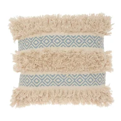 Mina Victory Lifestyles Diamond Stripe Texture Throw Pillow