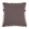 Mina Victory Lifestyles Fringed Edges Solid Throw Pillow 2 Mina Victory Lifestyles Fringed Edges Solid Throw Pillow -Safavieh Store 4278535 Charcoal