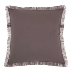 Mina Victory Lifestyles Fringed Edges Solid Throw Pillow