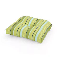 Terrasol Comet Stripe Kiwi Single U Chair Cushion