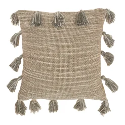 Mina Victory Life Styles Woven With Tassels Throw Pillow