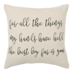 Rizzy Home Hand Held Down Fill Throw Pillow