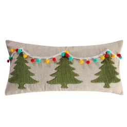 Levtex Home Let It Snow Xmas Pom Throw Pillow