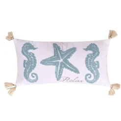 Levtex Home Blue Bay Relax Navy Throw Pillow