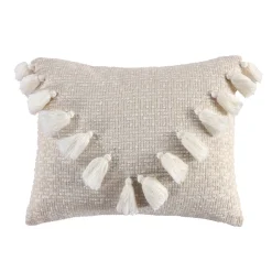 Levtex Home Mills Waffle Textured Tassel Throw Pillow