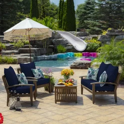 Arden Selections Woven Outdoor Conversation Set Cushion Set -Safavieh Store 4493730 ALT3