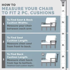 Arden Selections Woven Outdoor Conversation Set Cushion Set -Safavieh Store 4493730 ALT98