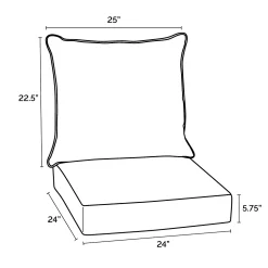 Arden Selections Outdoor Deep Seat Cushion Set -Safavieh Store 4493735 ALT97