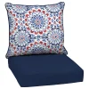 Arden Selections Outdoor Deep Seat Cushion Set -Safavieh Store 4493735 Clark Blue