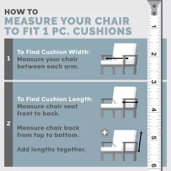 Arden Selections 2-pack Outdoor Wicker Seat Cushion Set -Safavieh Store 4493832 ALT98