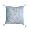 Levtex Home Angelica Linen Medallion Tassel Pillow 1 Levtex Home Angelica Linen Medallion Tassel Pillow -Safavieh Store 4523386