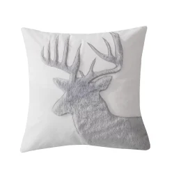 Levtex Home Camden Grey Faux Fur Moose Pillow