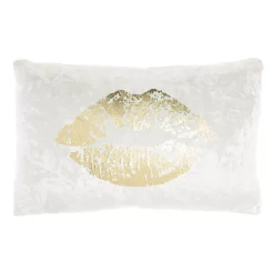Mina Victory Nourison Luminescence Metallic Lips Throw Pillow