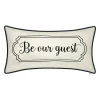 Edie At Home Edie@Home "Be Our Guest" Lumbar Decorative Pillow
