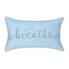 Edie At Home Edie@Home "Breathe" Beaded & Embroidered Velvet Decorative Pillow -Safavieh Store 4560664 Mist Gray