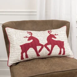 Rizzy Home Deer Throw Pillow -Safavieh Store 4604559 ALT
