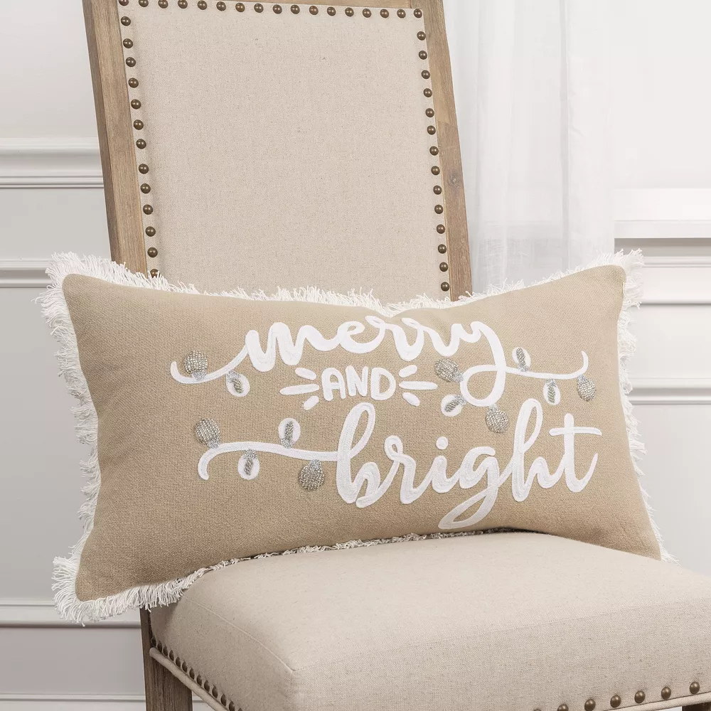 Rizzy Home Merry Bright Throw Pillow 4 Rizzy Home Merry Bright Throw Pillow - Image 2