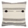 Mina Victory Ribbed Pom Pom Throw Pillow