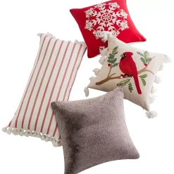 Levtex Home Thatch Home Joybirds Stripe Tassel Pillow -Safavieh Store 4638878 ALT3